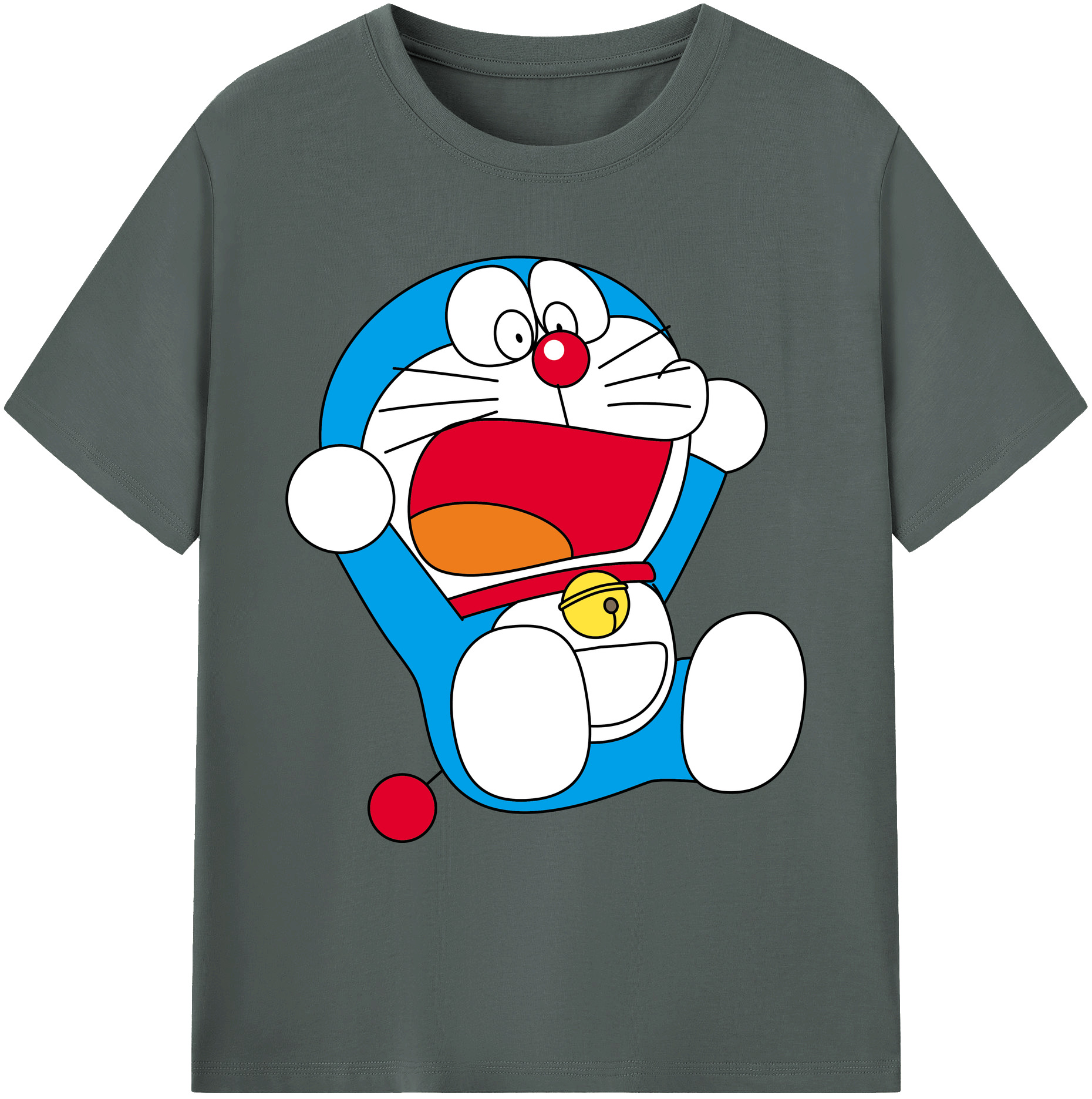 （画像用） ドラえもん Doraemon 綿100％ メンズ半袖Tシャツ｜肌触りやわらか＆通気性